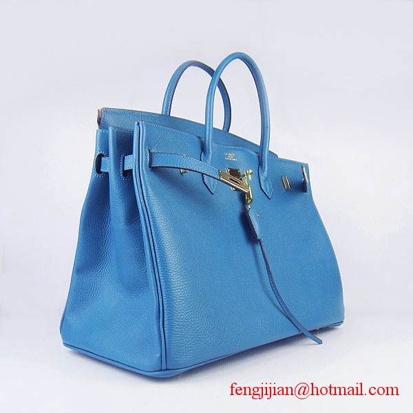 Hermes Birkin 40cm Togo Bag Blue 6099 Hermes Birkin 40cm Togo Bag Blue 6099